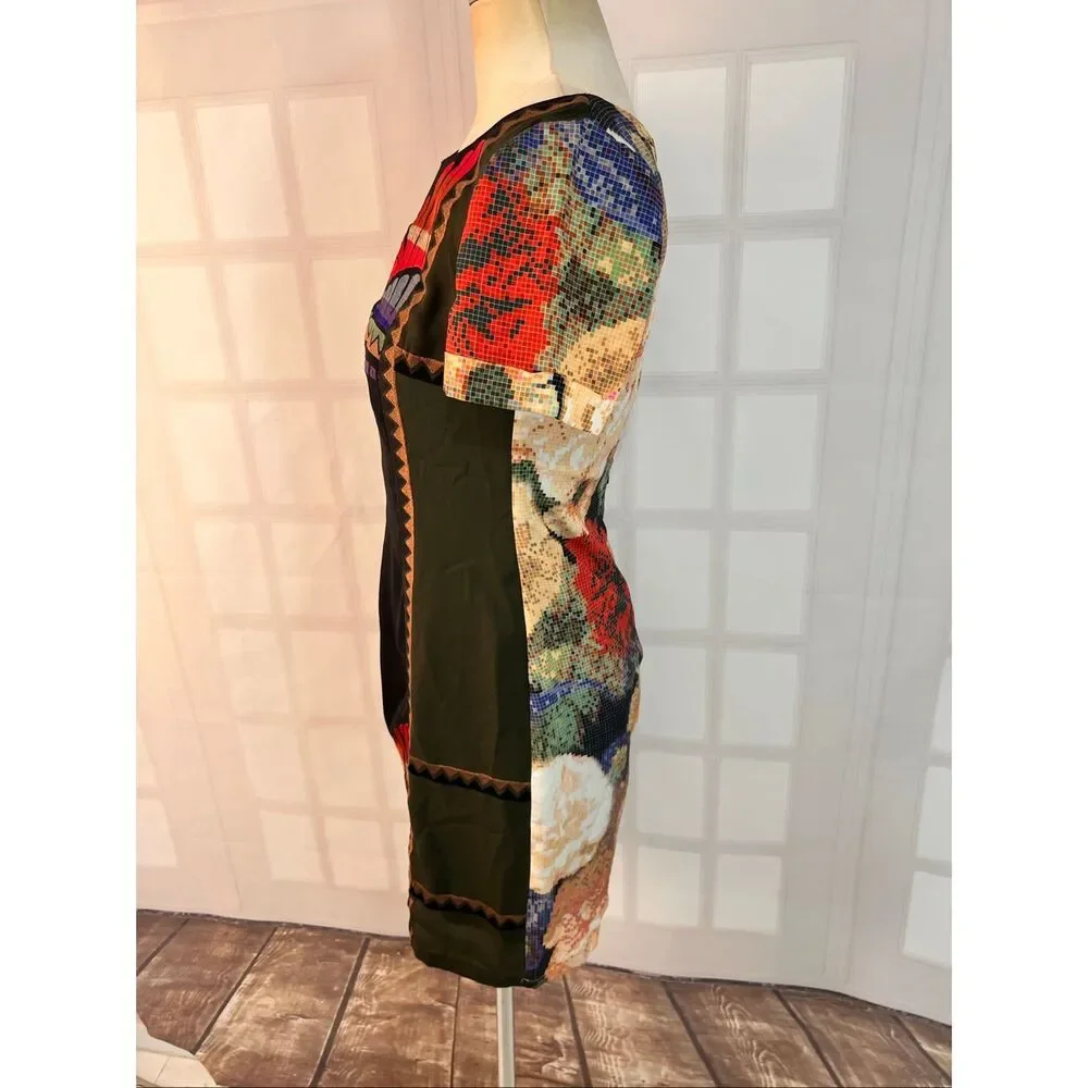 Ranna Gill Anthropologie Fanned Vignette Shift dress size 4